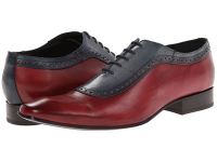 Fashionable Messico Spectator Oxfords for Men - Bohemios - Blue/Red Leather On Sale
